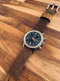 "Cairo" Medium Brown Suede Watch Strap