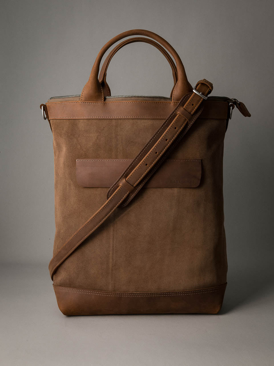 Lennox Tote Bag - Camel Tan Suede