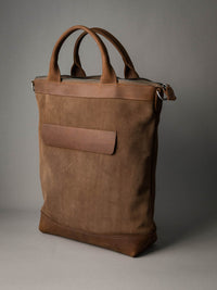 Lennox Tote Bag - Camel Tan Suede