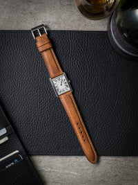 "Woodgate" Butterscotch Padded Leather Watch Strap