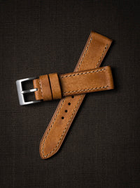 "Taylor" Butterscotch Leather Watch Strap