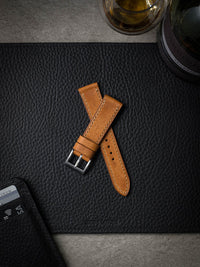 "Taylor" Butterscotch Leather Watch Strap