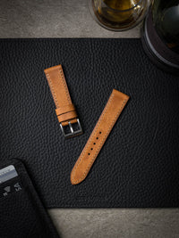 "Taylor" Butterscotch Leather Watch Strap