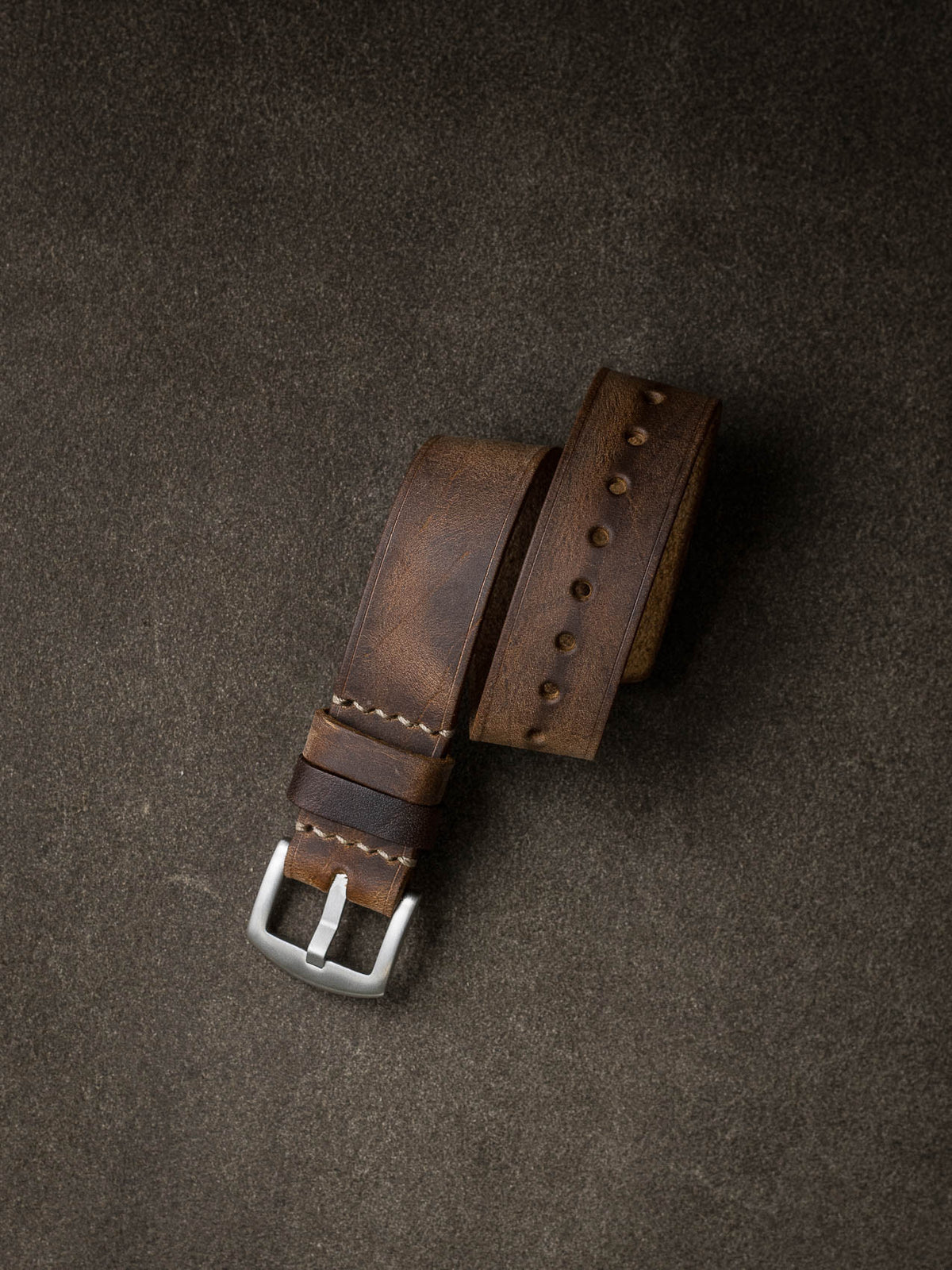 "Trufit" Leather Single Pass Watch Strap