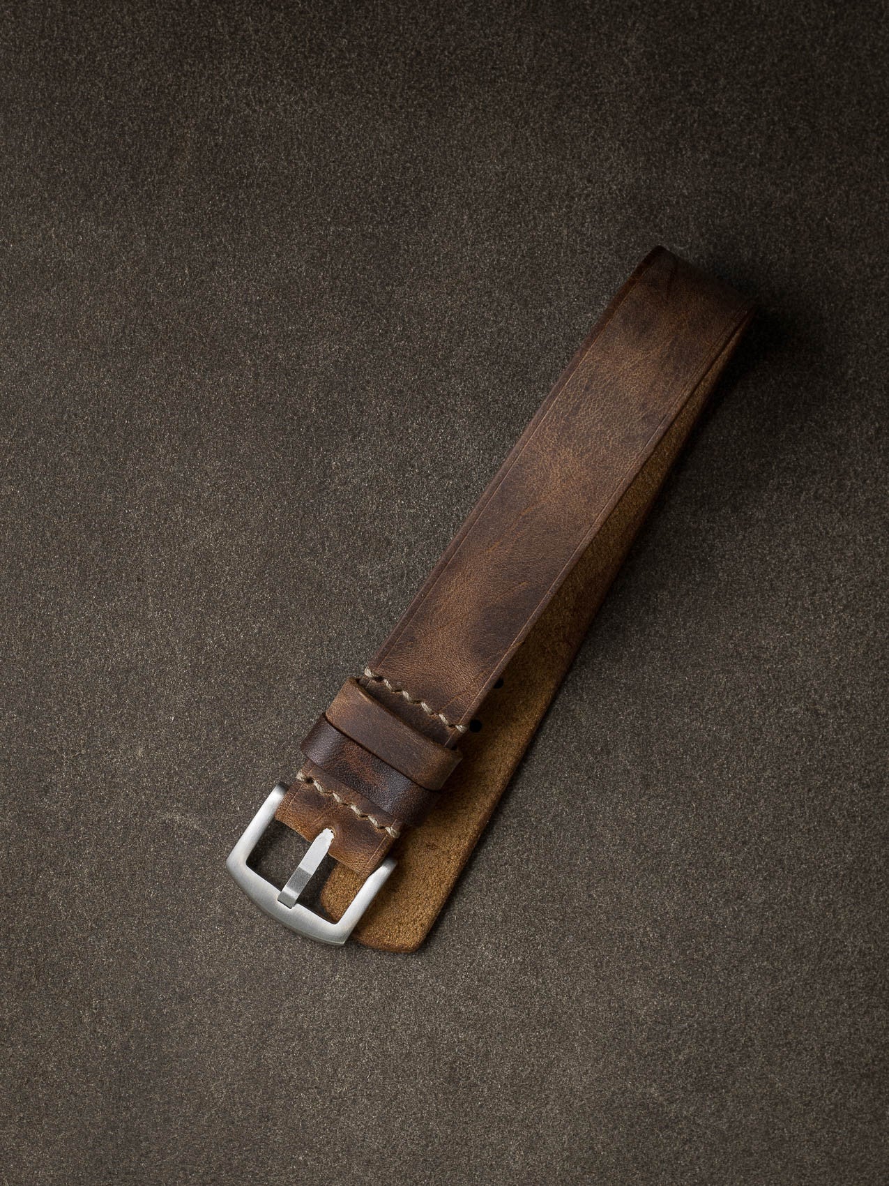 "Trufit" Leather Single Pass Watch Strap
