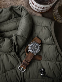 "Trufit" Leather Single Pass Watch Strap