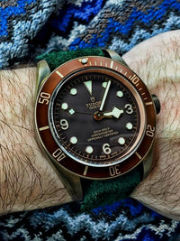 "Malachi" Malachite Green Suede Watch Strap