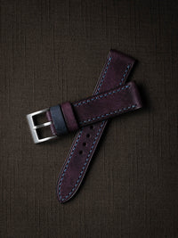 "Turnbull" Royal Purple Leather Watch Strap