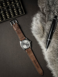 "Vega" Havana Tan Leather Watch Strap