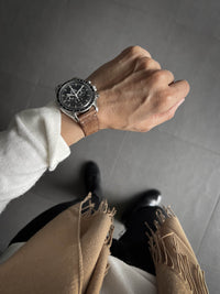 "Vega" Havana Tan Leather Watch Strap