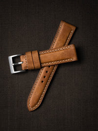 "Woodgate" Butterscotch Padded Leather Watch Strap
