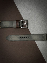 "Worthington" Grey Green Leather Watch Strap